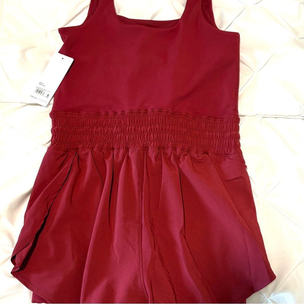 Yogalicious Lux Stevie Hybrid Active Short Romper, Women’s Small, NWT - Picture 7 of 8